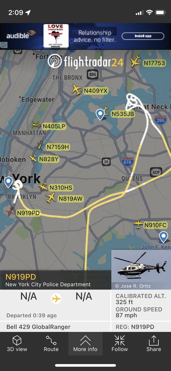 HelicopterHell's tweet photo. What did this NYPD helicopter accomplish that a drone couldn’t have done more safely, more quietly, burning less fuel and spending less $$$? It’s obviously surveillance and not a response to an incident.(Justifying your budget maybe?) I’ll post videos later #HelicopterHell https://t.co/pbHrDl03WX