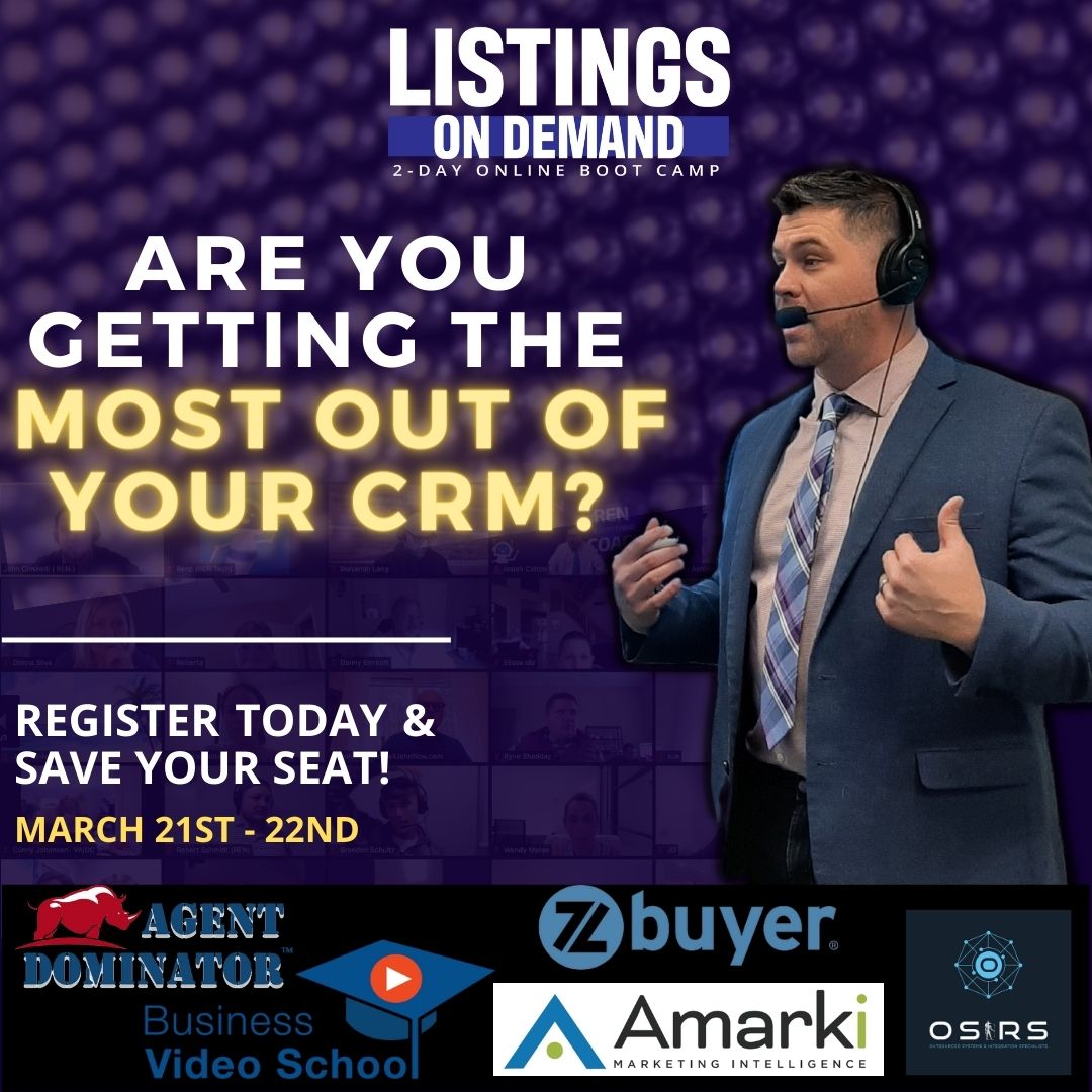 Attention top #realestateagent #realestatebrokers and team leaders!

Position your business for limitless growth, by joining us at the Listings On Demand Boot Camp, March 21st - 22nd

Hurry and save your seat before it's too late!
 👉👉 bit.ly/3wkwGv6

#RealEstate