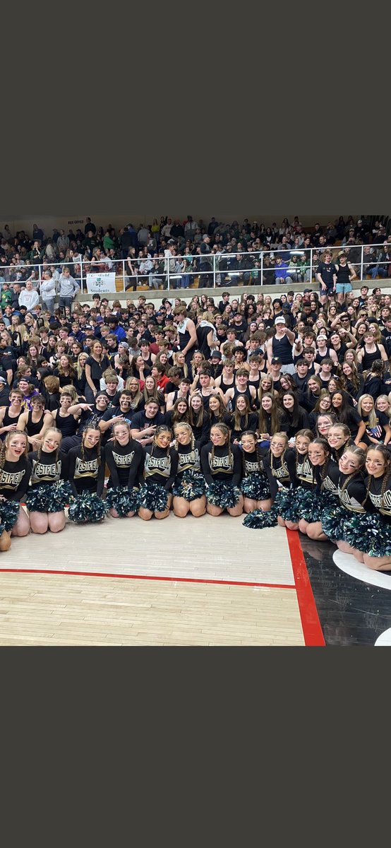 WHSRocksBball's tweet photo. Want to thank our student body for showing out during our sectional &amp; regional games.  Several things that make Westfield a great place but one of them is how our students support one another. Our cheer block was talked about across the state.  THANK YOU WHS STUDENTS. https://t.co/RaxgxBltUE