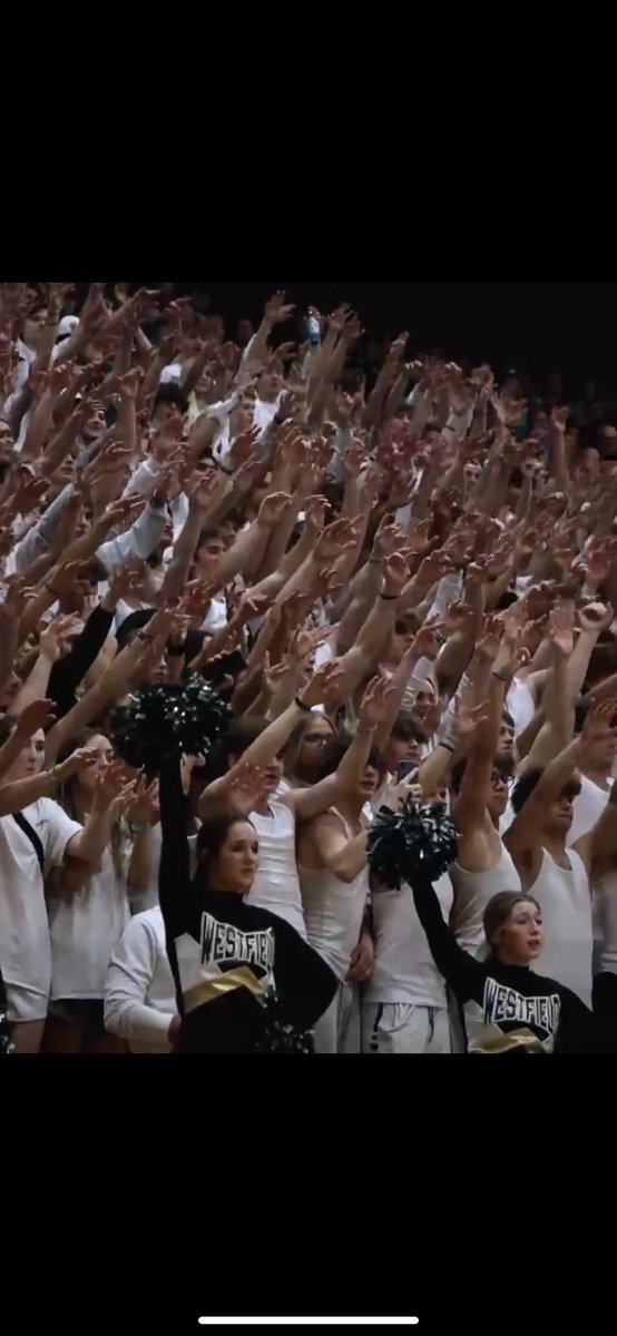 WHSRocksBball's tweet photo. Want to thank our student body for showing out during our sectional &amp; regional games.  Several things that make Westfield a great place but one of them is how our students support one another. Our cheer block was talked about across the state.  THANK YOU WHS STUDENTS. https://t.co/RaxgxBltUE