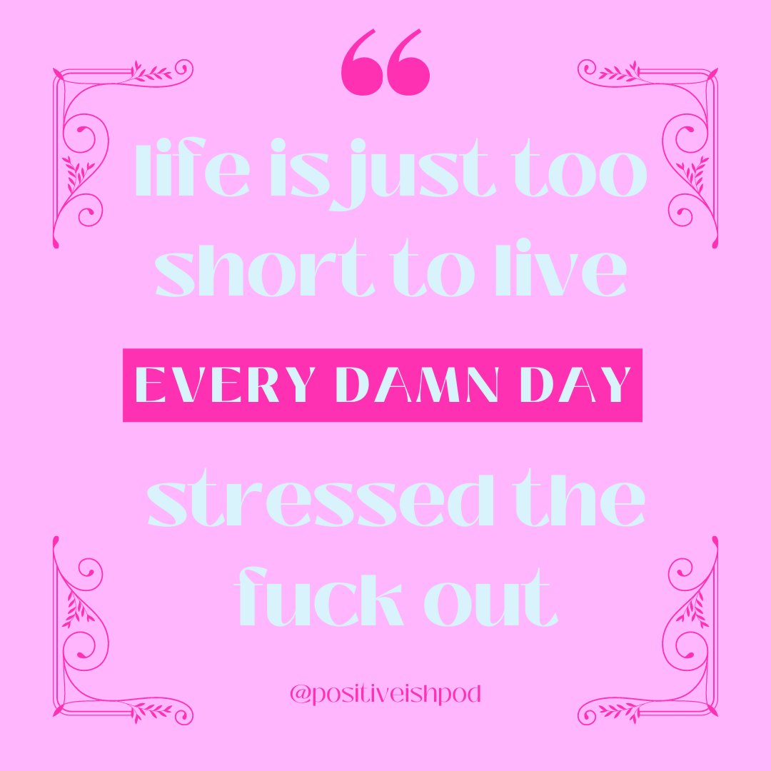 P-R-E-A-C-H 👏

Do we really need to say anything else?!

Give our episode all about stress a listen now - positiveish.co.uk/episodes-1 or search 'Positive(ish)' on Spotify, Apple Podcasts, Amazon Music, etc.

#stressrelief #stress #lifestyleguide #bepositive #positivevibes #bepresent