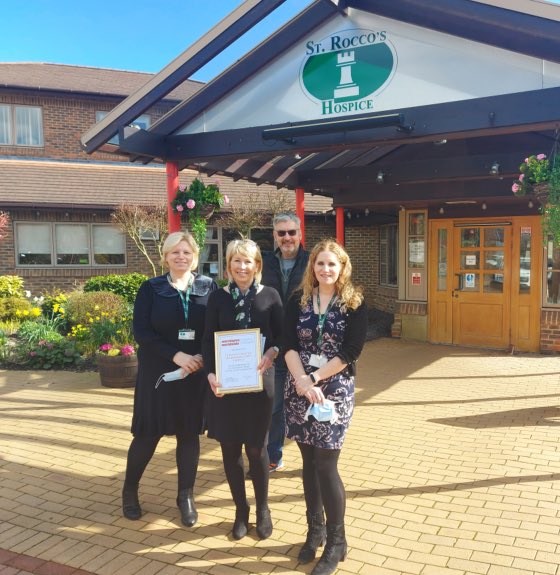 saramarieblack1's tweet photo. Thank you @GarySkent for the amazing @warringtonworld #LegacyProject £500 grant towards a special drop-in bereavement café in Stockton Heath #warrington♥️it was an honor to accept on behalf @StRoccos with the sun shining &amp; for you to share all the great work you do☀️ @SonyaCurrey https://t.co/go0nmQWfG6