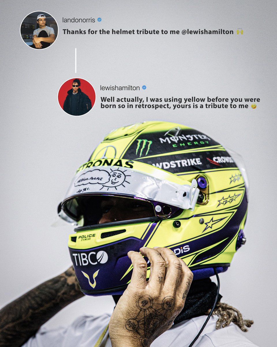 ESPNF1's tweet photo. Lando and Lewis 😂💛 https://t.co/Qy5ihNieWJ