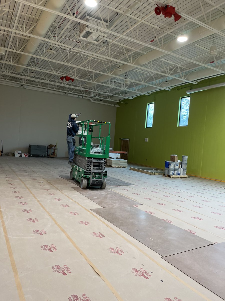 The teachers were able to tour the new learning spaces today! Looks so great! 😊😁