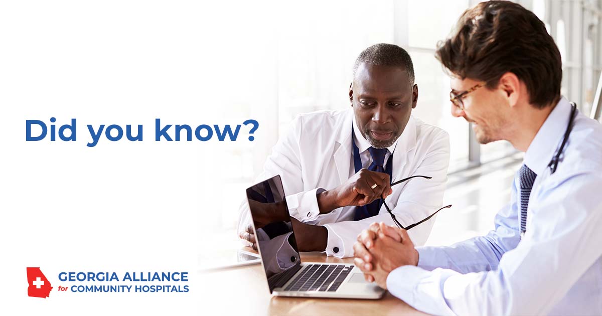 Georgia’s #communityhospitals allow medical students and professionals to strengthen their knowledge and improve their career by providing world class #healthcare education. Support these efforts and stand with us! bit.ly/36pElgC