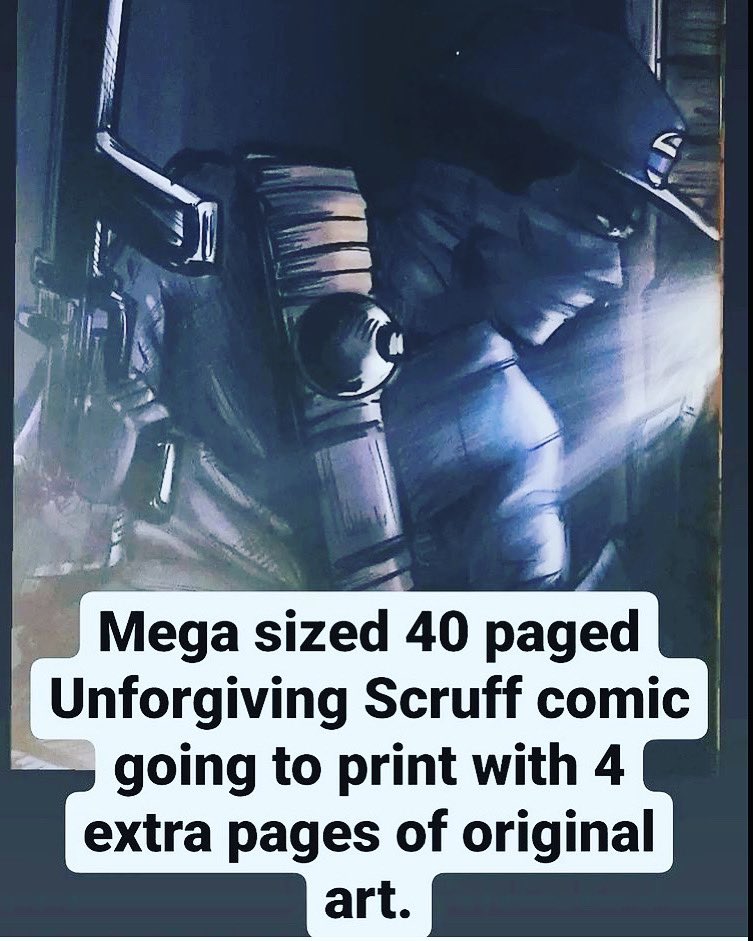 Kickstarter money finally came through. Time to print &amp; order swag for The Unforgiving Scruff comic.
Thank you supporters for bringing this dream to life.

#BlackComics #BlackArtists #Blackwriters #BlackMentalHealth #IndependentComics #AdultComics #Vigilante #Comics #BlackCreator