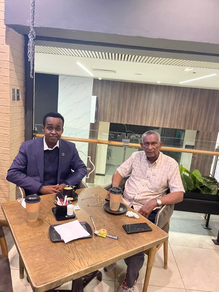 amb_mahboub's tweet photo. Had a chart with Fathi Bashe;a young Somalilander and a notable upcoming professional. He's visiting from Hargeissa and on business in Nairobi. Nigerians say "kids who wash their hands can eat with elders!"
Bashe started eating with us long!! https://t.co/beLYQa4has