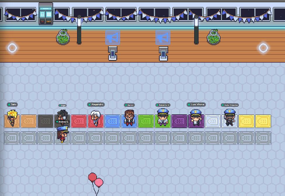 GUIA_USB's tweet image. ¡Un éxito total!🧑🏽‍🚀💫 Asi fue nuestra primera bienvenida virtual en Gather.

Llena de diversión y fuera de este mundo, fue un espacio excelente para que los nuevos aspirantes se integraran.

Estate atento a las nuevas actividades que les tenemos✨