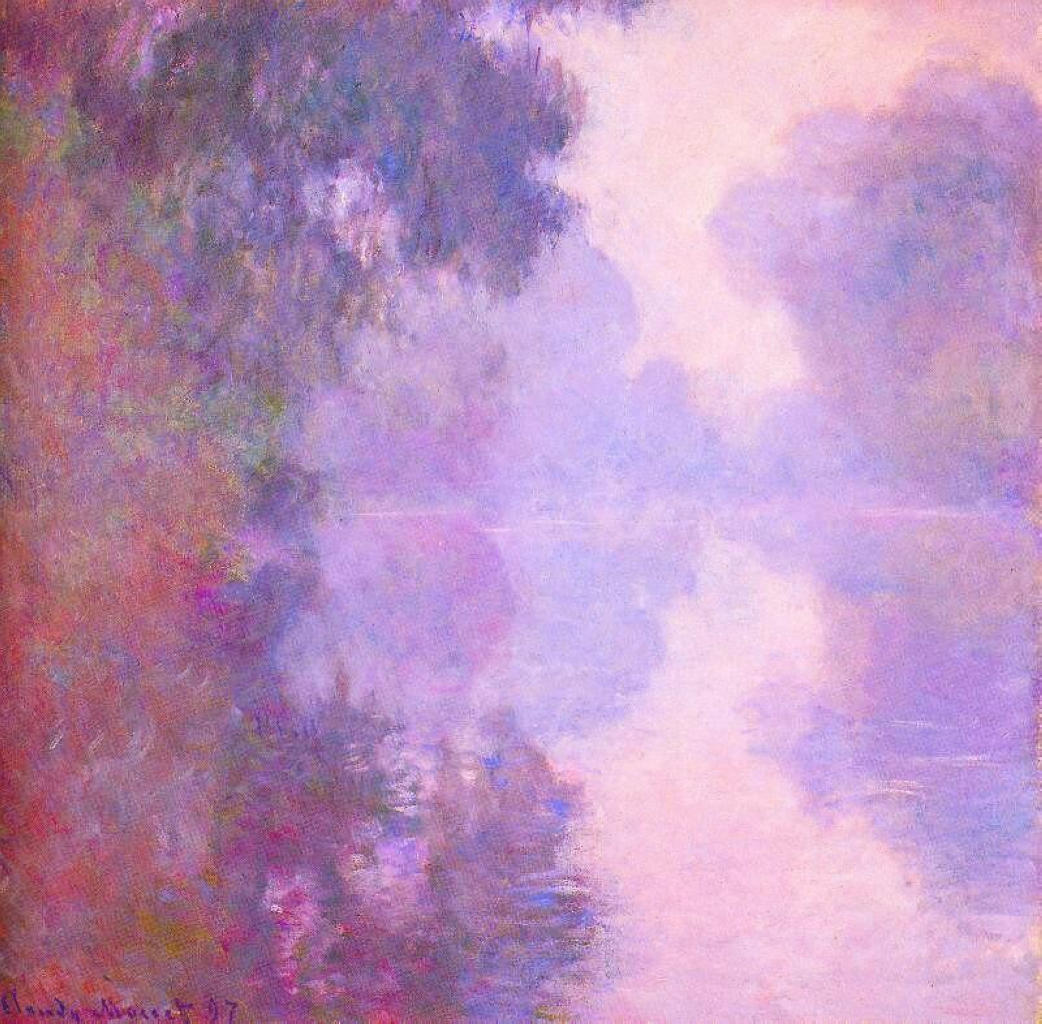 Misty Morning on the Seine, 1897 #monet #impressionism