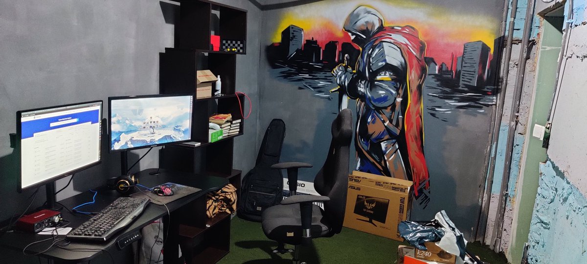 Hello everyone, Dekros is back in touch. I have finished moving to a safer place, but I am still in my city, artillery shelling is still going on here. I organized a workplace in my basement. Work continues. A series of collabs will be completed soon.

#FantomValkyries #NFT #FTM