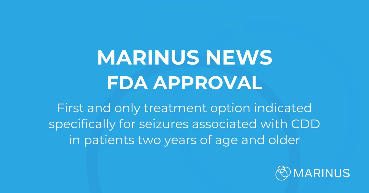 Today, the FDA approved our treatment for seizures associated with #CDKL5 deficiency disorder (CDD) in patients two years of age and older, marking the first approved treatment indicated specifically for seizures in this rare form of epilepsy. Learn more: bit.ly/3CV1ljH