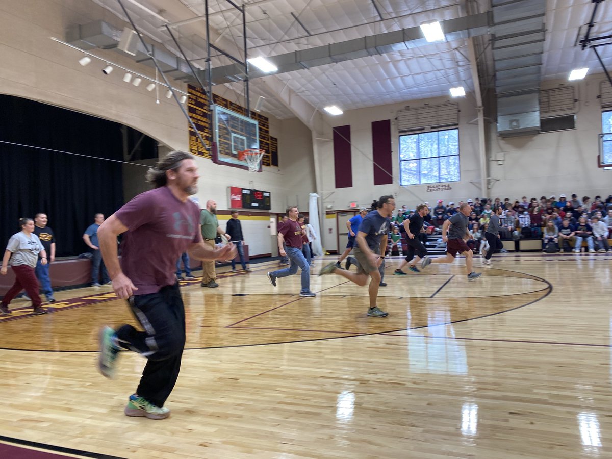 Staff vs student volleyball!