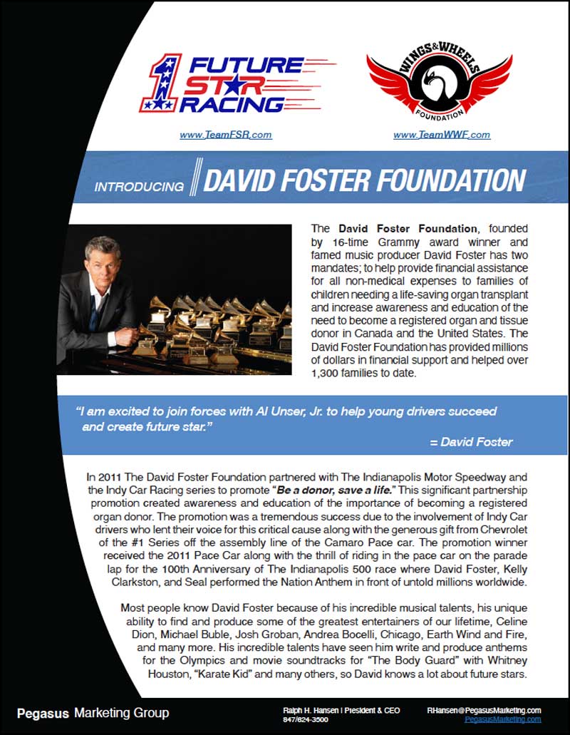 The David Foster Foundation and TeamFSR and TeamWWF helping future stars! <a href="/DavidFosterFDN/">David Foster Foundation</a> #TeamFSR futurestarracing.com/wings-and-whee…