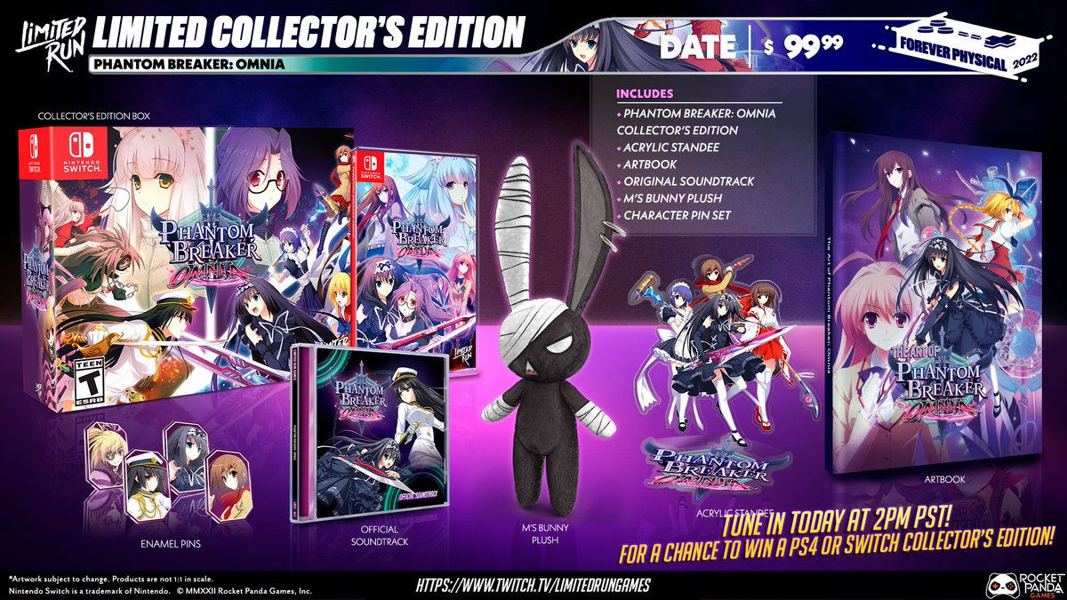 Tune in TODAY at 2pm PST as we join the <a href="/LimitedRunGames/">Limited Run Games</a> livestream to talk a little about #PhantomBreakerOmnia! At the end of the show they'll be giving away a Collector's Edition on Switch and PS4! Watch it here: twitch.tv/limitedrungames