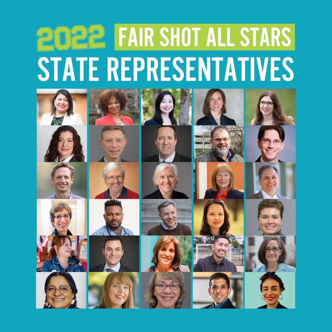 FairShotOR's tweet photo. Today we’re celebrating the Oregon lawmakers who fought to pass all three bills on the #2022FairShotAgenda! Thank you for prioritizing the passage of policies that are rooted in racial, gender, and economic justice. 🌟🌟🌟 #FairShotOR #orpol #orleg https://t.co/ulzoUiWYdP