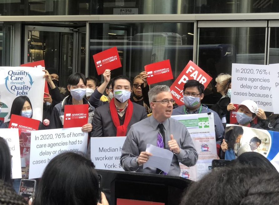 Thank you @nyssenate &amp; <a href="/NYSAssembly/">Press Office</a> for advancing #FairPay4HomeCare. <a href="/GovKathyHochul/">Governor Kathy Hochul</a> please include in the budget to help us care for vulnerable New Yorkers in their homes and communities. #Providers4FairPay