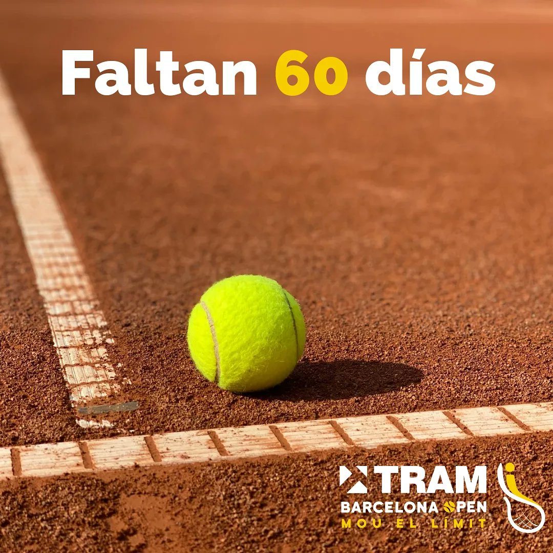 FALTAN 60 DÍAS para volver a disfrutar de l@s mejores jugador@s de Tenis en Silla de Ruedas del mundo!
🔔 Te esperamos del 18 al 22 de Mayo en el Real Club de Polo de Barcelona.
#mouellimit
<a href="/TRAM_Barcelona/">TRAM Barcelona</a>
<a href="/FundacionSBS/">Fundación StepbyStep</a>
<a href="/RCPoloBarcelona/">Real Club de Polo de Barcelona</a>