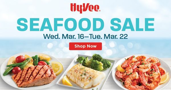 HyVeeCB's tweet photo. This sale is a real catch! 🐟 Shop the best prices on seafood all week long. https://t.co/ScqKHodY92