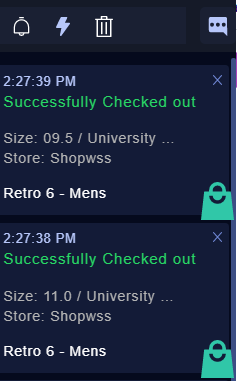 SkullCheckouts's tweet photo. Success posted by SJ#1700 

First day with Skull ISPs - already cooking <:skullchef:928486987890032650> https://t.co/995UDQUQTw