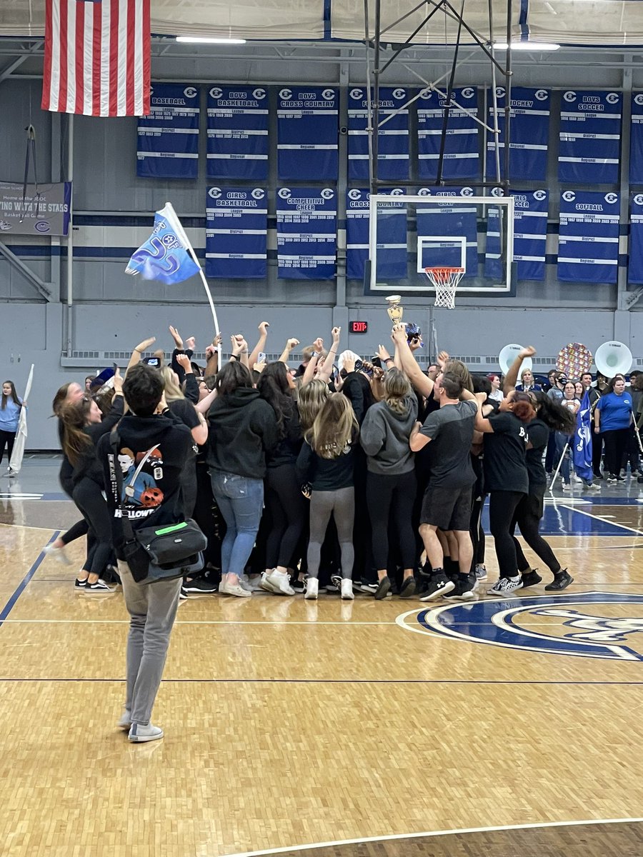 <a href="/CHSMarauder/">Carlson High School</a> Seniors with the Spirit Week Win!!! <a href="/shultzatcarlson/">Jessica Shultz</a> <a href="/superGSD/">Amy Conway</a>