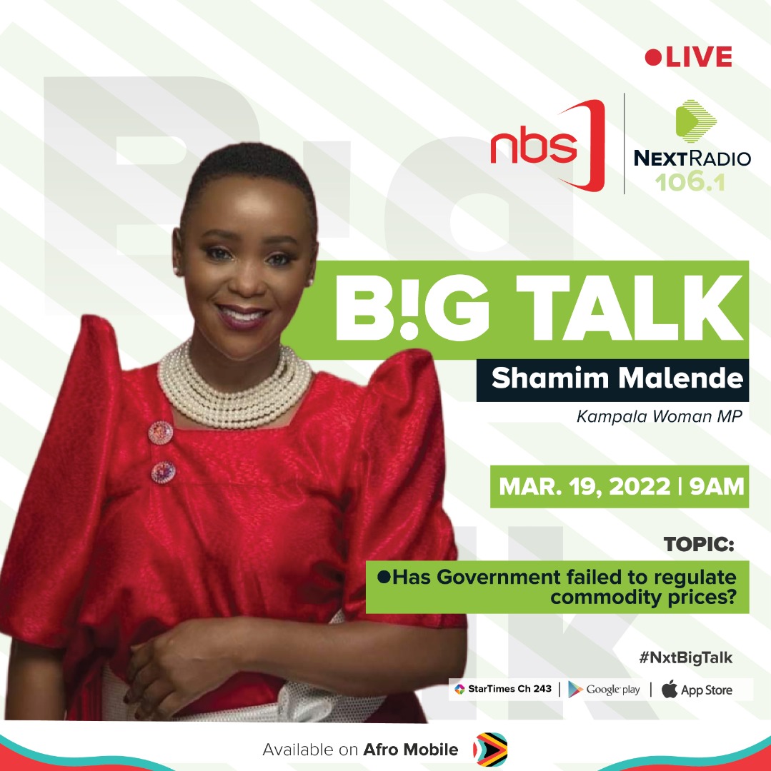 In tomorrow's Big Talk: Price control is no walk in the park. The calculus, compromises and permutations that must be weighed if govt is to reign in the runaway prices of basic commodities. #NBSBigTalk @nbstv @nextradio_ug @CanaryMugume @Kateshd @ShamimMalende @Zahranamuli