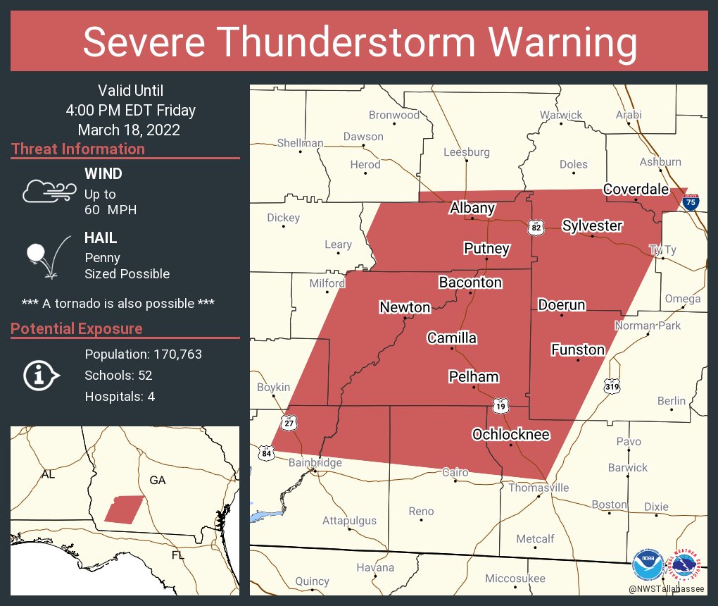NWS Severe Tstorm on Twitter "Severe Thunderstorm Warning including
