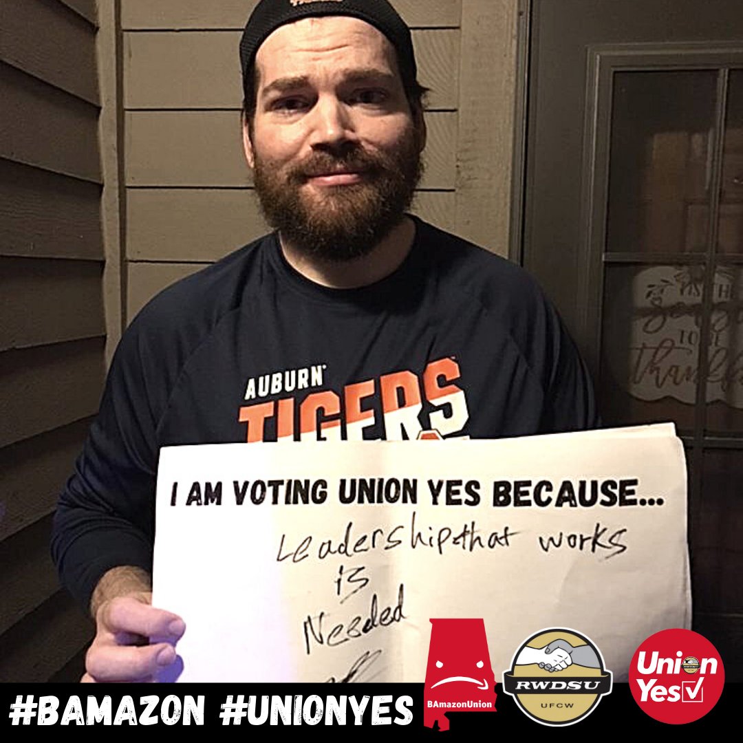 BAmazonUnion's tweet image. “I’m voting #UnionYES because leadership that works is needed.” #BAmazonUnion