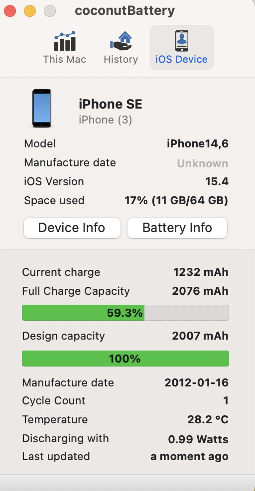trække skildring Lad os gøre det Aaron Zollo on Twitter: "According to Coconut Battery, iPhone SE 3rd Gen has a battery capacity of 2007mAh https://t.co/IaSyvxtNZF" / Twitter trække skildring Lad os gøre det Aaron Zollo on Twitter: "According to Coconut Battery, iPhone SE 3rd Gen has a battery capacity of 2007mAh https://t.co/IaSyvxtNZF" / Twitter