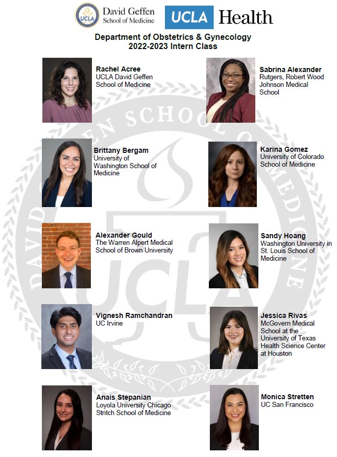 uclaobgynedu's tweet photo. And it’s a Match!! We are so thrilled to welcome our new interns!! #MatchDay2022 #OBGYNmatch2022 https://t.co/5qd0qJG75h