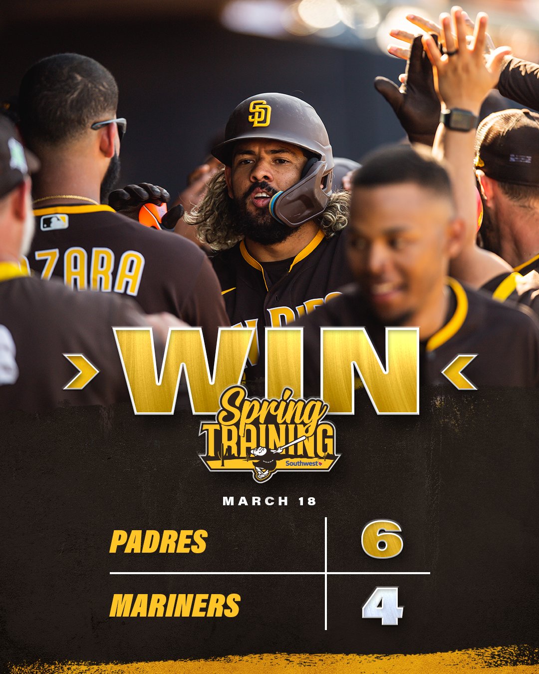 Game one? Game won 😎 #PadresWin,  - San Diego Padres