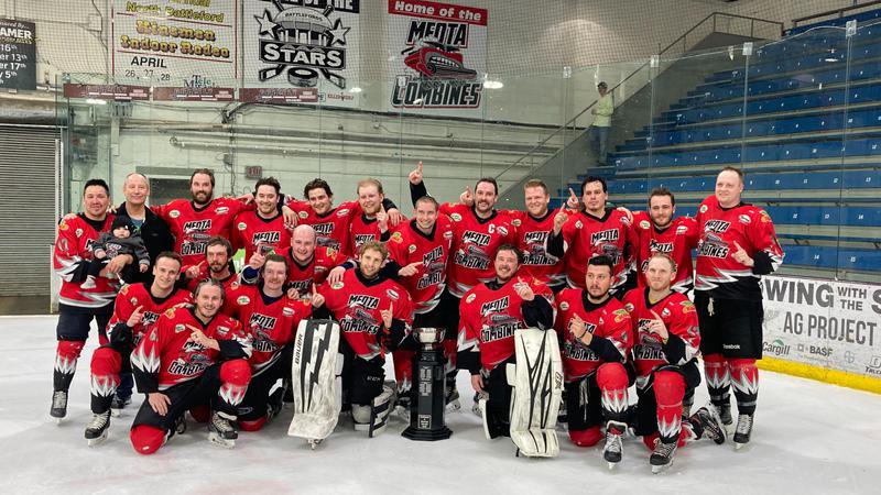 MeotaCombines's tweet photo. What a great way to end a great season. Game 5 had approx. 1,300 in attendance and the 50/50 was $6,300 take home (that any good?). The Bines would like to thank everyone who supported us this season, we couldn’t of done it without you! It was always the Bines! #LeagueChamps https://t.co/FgH7DJs68v