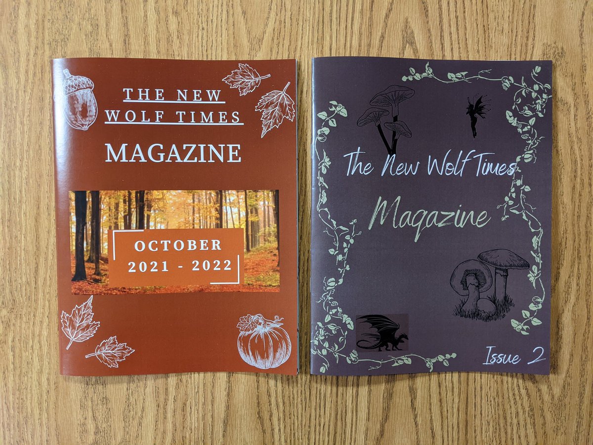MsMainelli's tweet photo. Hot off the press: the first and second issue of the @mps_russell HAL Literary Magazine! 📚 https://t.co/uJSvKwbNcC