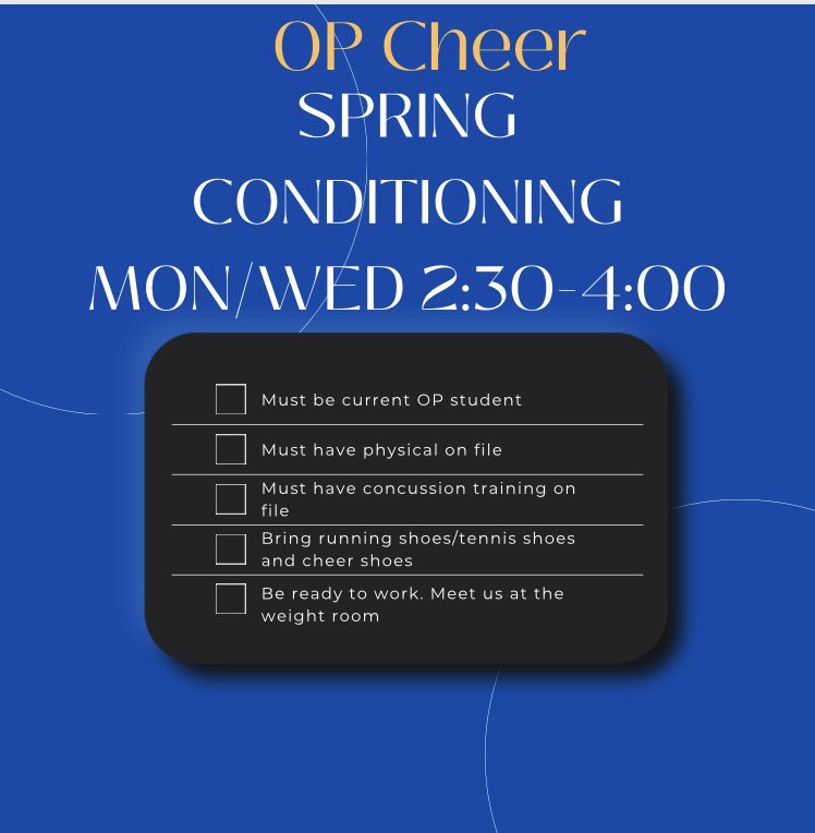 Starting this Monday!