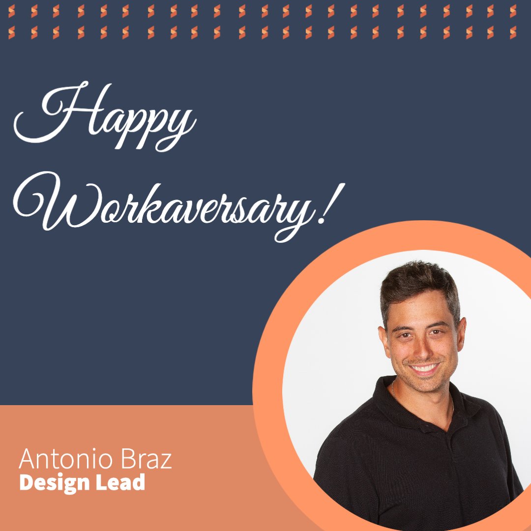 We're celebrating 3 years of creativity &amp; innovation with our Design Lead, Antonio Braz! Antonio creates visually striking brand boards, impresses with his Photoshop wizarding &amp; builds websites with user experience at the forefront. Thanks Antonio for sharing your skills with us!