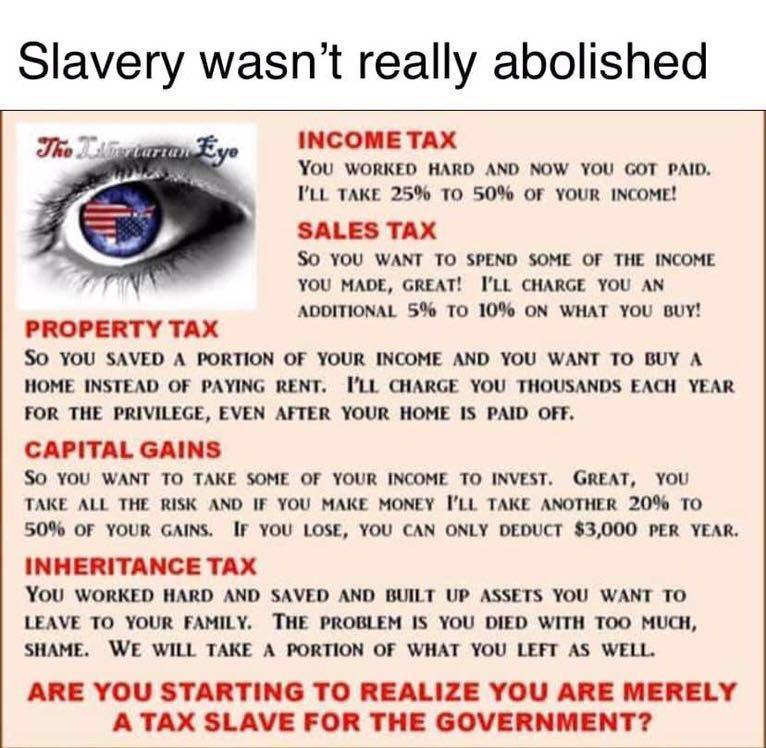 You are still a slave! Prove me wrong