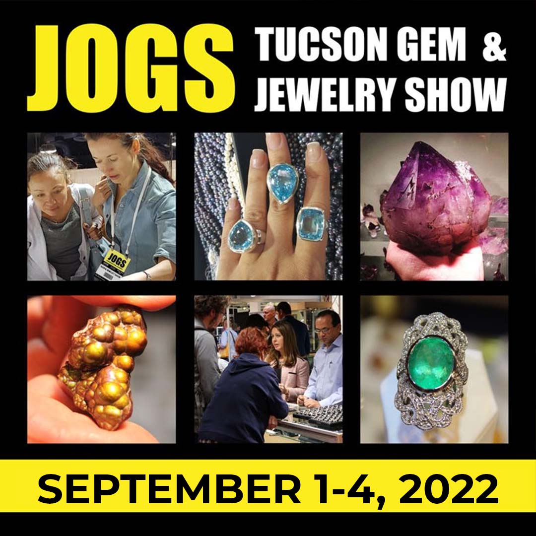JOGSShow's tweet photo. Interested in Exhibiting at a Gem Show? Apply to Exhibit to any of our 3 upcoming JOGS Gem &amp; Jewelry Shows!

Tucson Sep 1-4, 2022
Palm Springs Nov 18-21, 2022
Tucson Jan 26-Feb6, 2023

https://t.co/RzMfkL2V0E https://t.co/dV3OnIXwqp