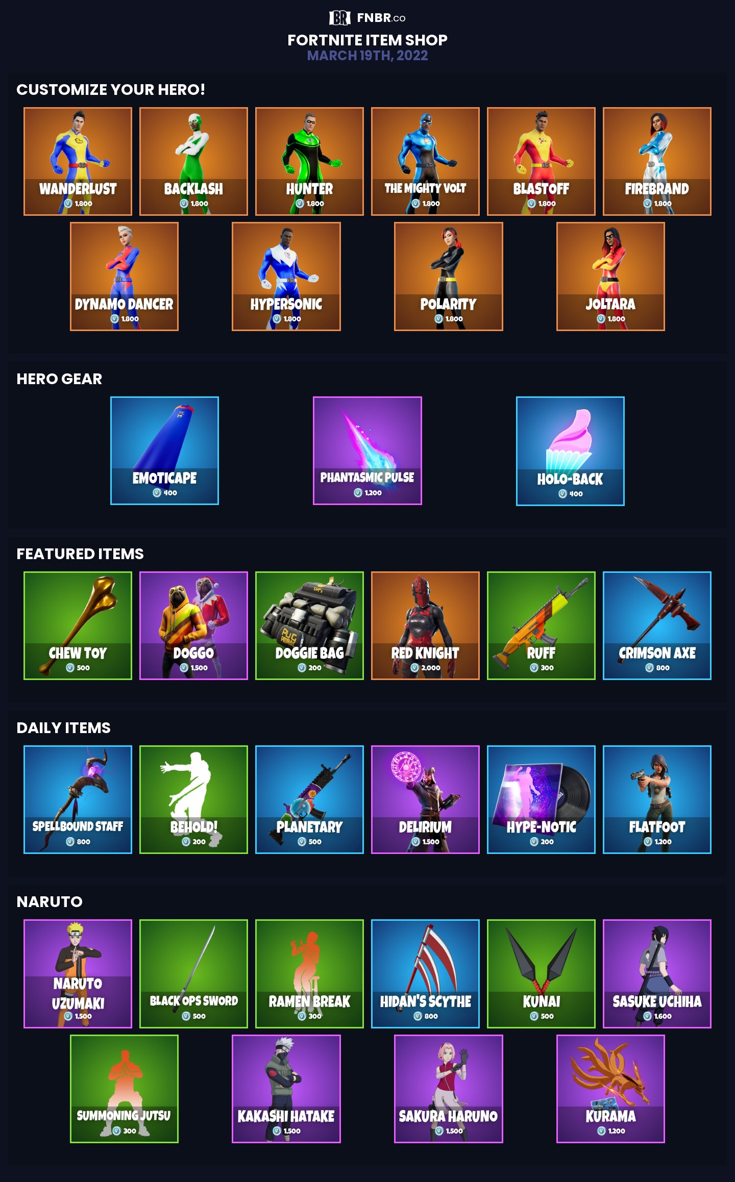 The new item shop! 22nd of April : r/FortNiteBR