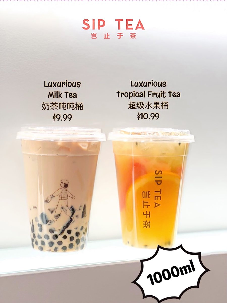 SipTea4's tweet photo. Sometimes...BIGGER is better! :) 
Now available -- our new LARGE milk &amp; fruit tea! 
#extra #large #new https://t.co/VVNuWZNPct