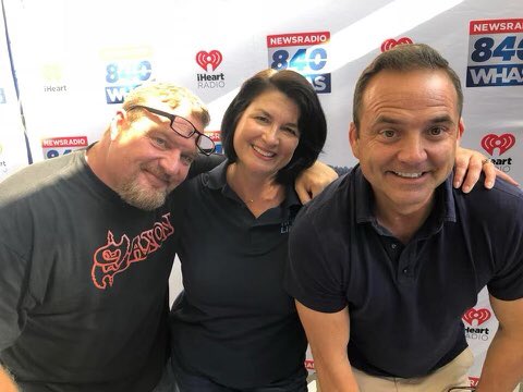 terrymeiners's tweet photo. Loved visiting with @mindyapeterson π #HighQualityHuman @840WHAS #WHAS100years #WHAS100 #loumedia https://t.co/4vy4PvLHlI
