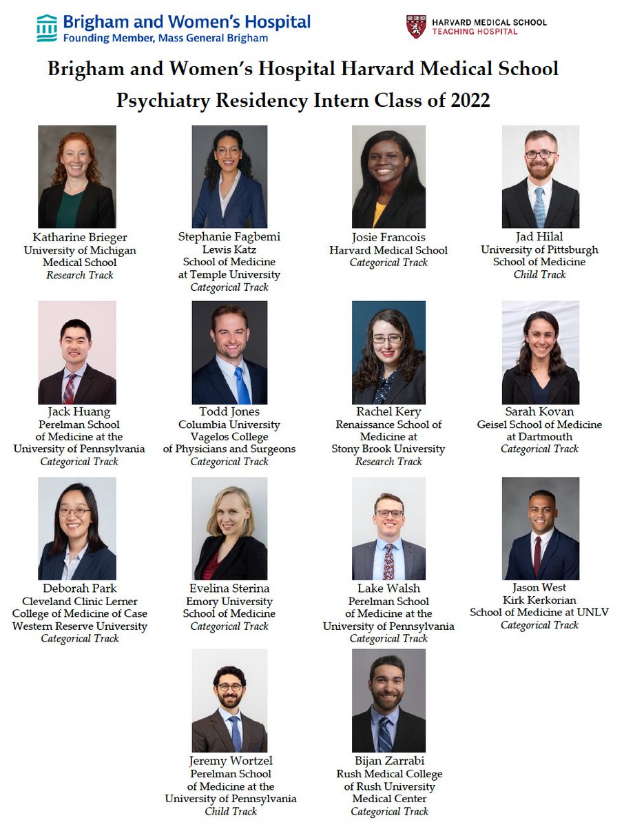 We are thrilled to announce our fantastic incoming class! #Match2022 #PsychMatch2022