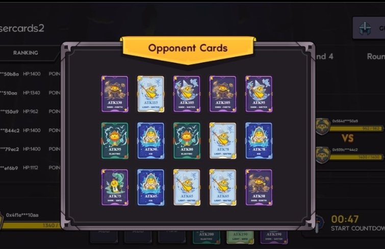 Hoy hubo una actualización en la Beta de JOJO Magic War. 
Podrás ver las cartas de tu oponente antes de iniciar el combate.
Con esta medida  podremos hacer una mejor estrategia. 💪💪💪💪💪