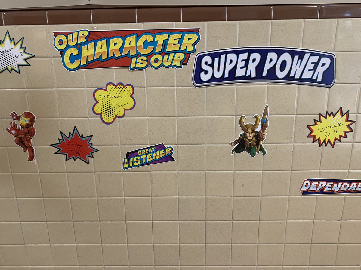 SPSprincipal's tweet photo. Today we announced Students of Character for our Wall of Superheroes @StPeterSchool ⚓️Teachers nominated students they felt demonstrated excellent character this week. What an outstanding group of Superheroes! https://t.co/xrBIpfIfXR