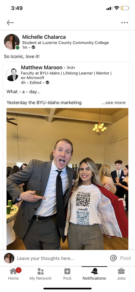 MTChalarca's tweet photo. Saw this on LinkedIn I thought this was so cool! #cool #qrcode # #LCCC141 https://t.co/p278JqqSX3