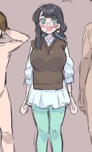 ほぼボツ案になっちゃった乱交ネタのときのちょこちゃんの服も好き…だからみて! 
