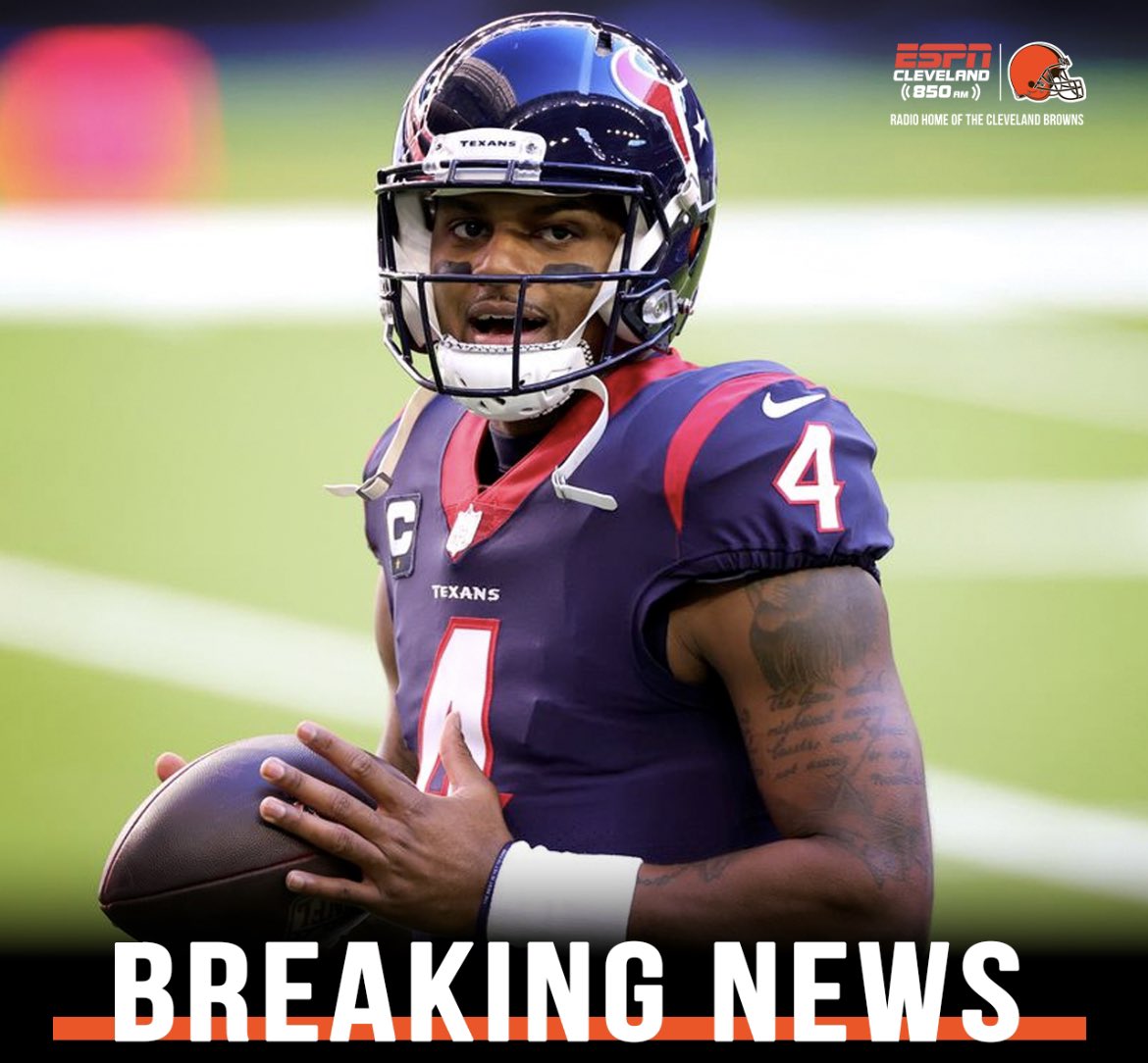 Deshaun Watson has agreed to waive his no-trade clause for the Cleveland Browns 🚨 This is not a drill 🚨 thelandondemand.com/wknr/