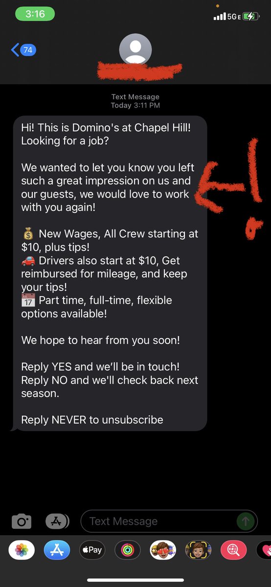 On the one hand, the labor shortage MUST be real because they are reaching out to me—checks notes—+12 years after I abruptly left (long story, but it was a 3rd job). On the other hand, the labor shortage CAN’T be real if $10/hr is supposed be a meaningful incentive. 👀🤷🏿‍♂️🤷🏾‍♀️