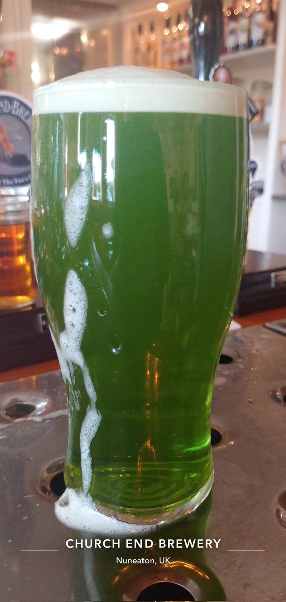 churchendbeer's tweet image. On tap now #churchendbrewery #realale #greenale #emeraldaisle #Leprechaunjuice