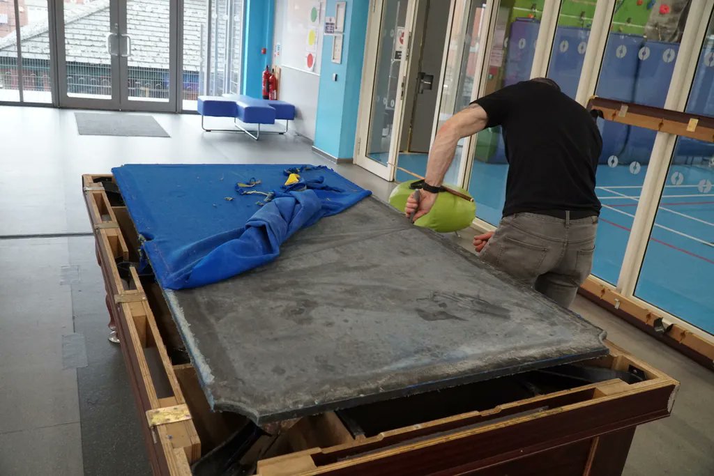 mahdloyouthzone's tweet image. As part of our 10th Birthday we&apos;re making loads of changes to keep our building fit for purpose for another ten years, from massive things like a new sports hall floor to the little things - like new pool table coverings!

Thank you @RecoveringPT! buff.ly/3qcK4NZ