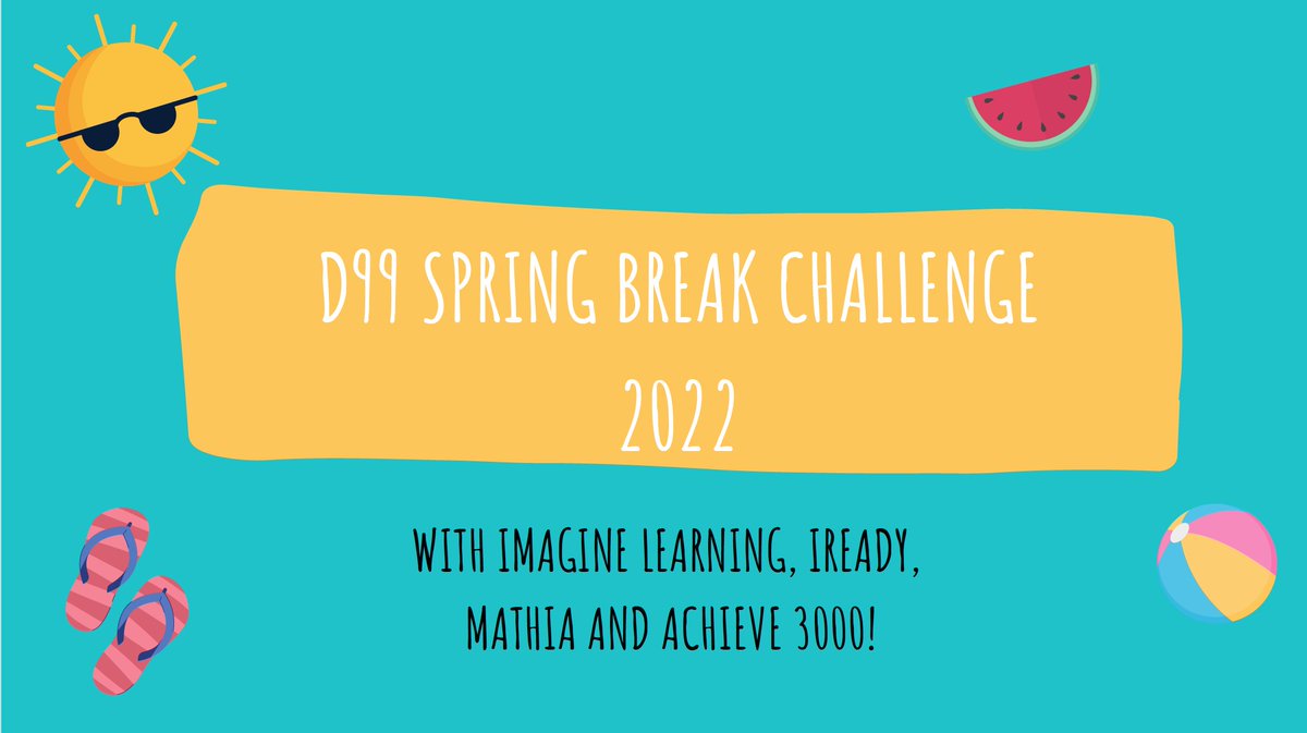 D99Cicero's tweet photo. LAST CHANCE TO GET YOUR CHILD INVOLVED IN OUR #SPRINGBREAKCHALLENGE !
Parents โ make sure your kids stay engaged in D99's learning platforms each day. There's a chance to win some cool prizes, like STEAM activity boxes, tablets, board games & MORE!
DON'T MISS OUT! https://t.co/sYhGrWzyeD
