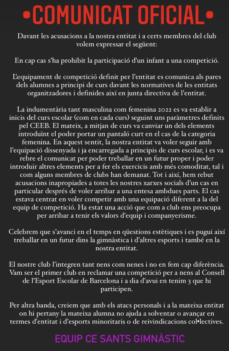 •COMUNICAT OFICIAL•